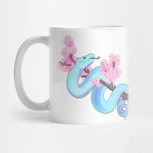 Pink Sakura Viper: Blue Mug